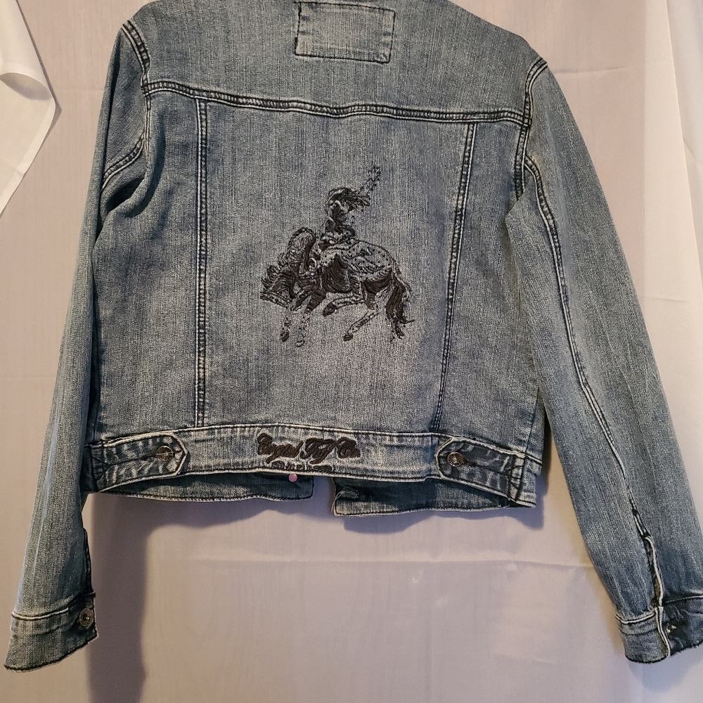 Cowgirl Tuff Embroidered Jean Jacked